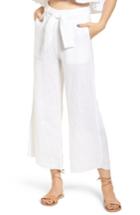 Women's Faithfull The Brand Como Crop Wide Leg Linen Pants - White