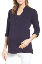 Women's Isabella Oliver Lawson Maternity/nursing Top - Blue