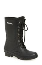 Women's Roma 'epaga' Floral Rain Boot M - Black
