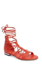 Women's Calvin Klein Elina Lace-up Sandal .5 M - Pink