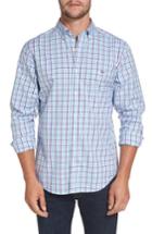 Men's Vineyard Vines Tucker Classic Fit Gingham Sport Shirt, Size - Purple