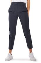 Women's Topshop Cut About Pinstripe Cigarette Trousers Us (fits Like 16-18) - Blue