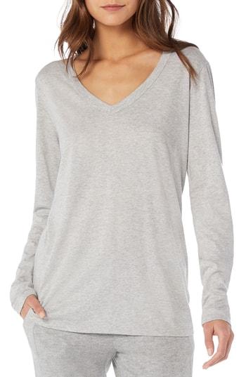 Women's Michael Stars Ultra Jersey Cotton Blend Top, Size - Grey