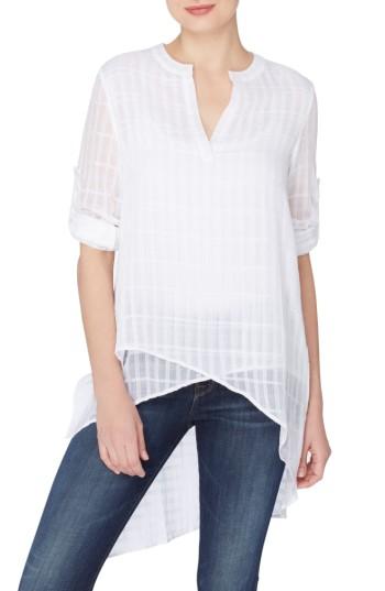 Women's Catherine Catherine Malandrino Livy High/low Blouse - White
