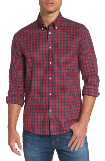 Men's Barbour Dalton Plaid Sport Shirt - Red