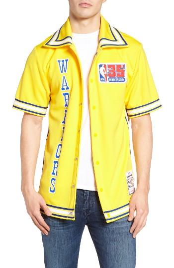 Men's Mitchell & Ness Authentic Shooting Golden State Warriors Shirt