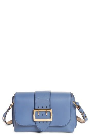 Burberry Small Buckle Leather Crossbody Bag - Blue