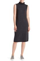 Women's Lafayette 148 New York Vanise Merino Wool & Cashmere Sweater Dress, Size - Grey