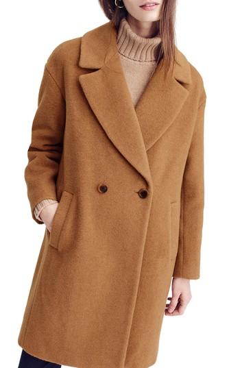 Women's J.crew Maxine Camel Hair Coat - Beige