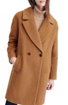 Women's J.crew Maxine Camel Hair Coat - Beige