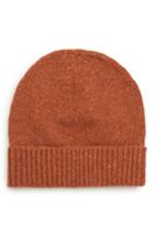 Men's Eleventy Loro Piana Cashmere Knit Cap - Orange