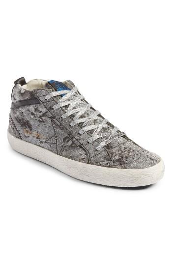 Women's Golden Goose Mid Star Glitter Sneaker Eu - Metallic