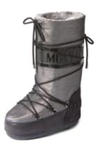 Women's Moncler Saturne Moon Boot /41 - Metallic