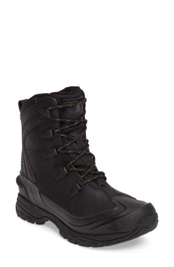 Men's The North Face Chilkat Evo Waterproof Insulated Snow Boot .5 M - Black