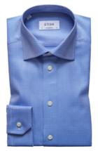 Men's Eton Contemporary Fit Print Dress Shirt .5 - Blue