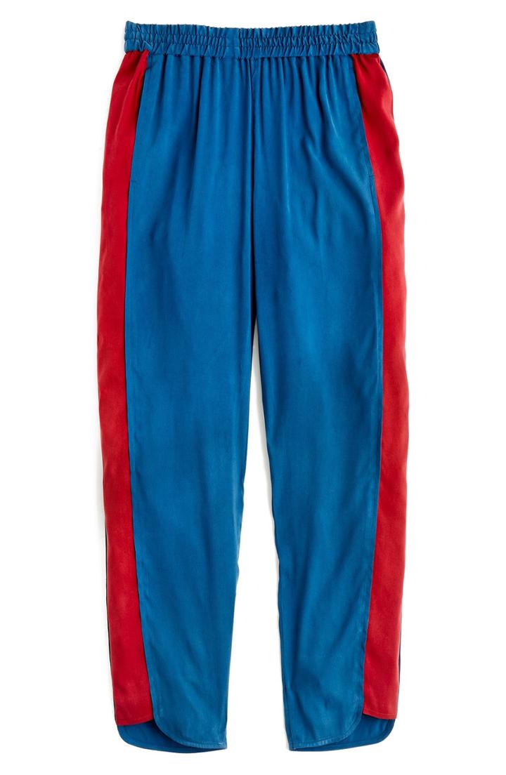 Women's Universal Standard For J.crew Inset Stripe Pants - Blue