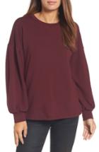 Women's Pleione Tie Back Sweatshirt - Burgundy