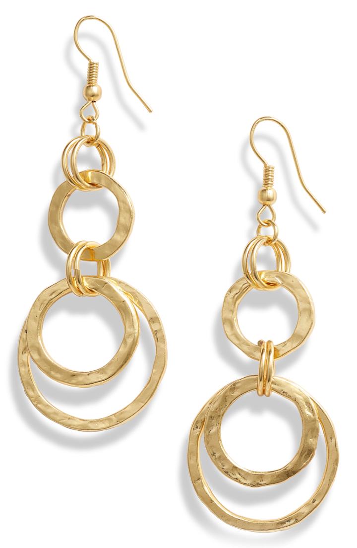 Women's Karine Sultan Hoop Drop Earrings