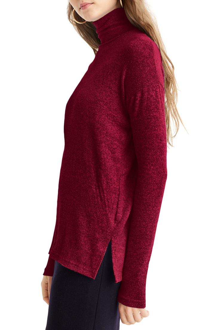 Women's J.crew Supersoft Turtleneck - Black