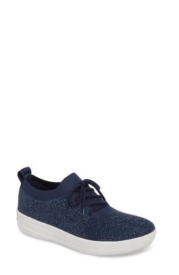 Women's Fitflop Uberknit(tm) F-sporty Sneaker M - Blue