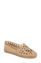Women's Tory Burch May Perforated Espadrille Flat M - Pink