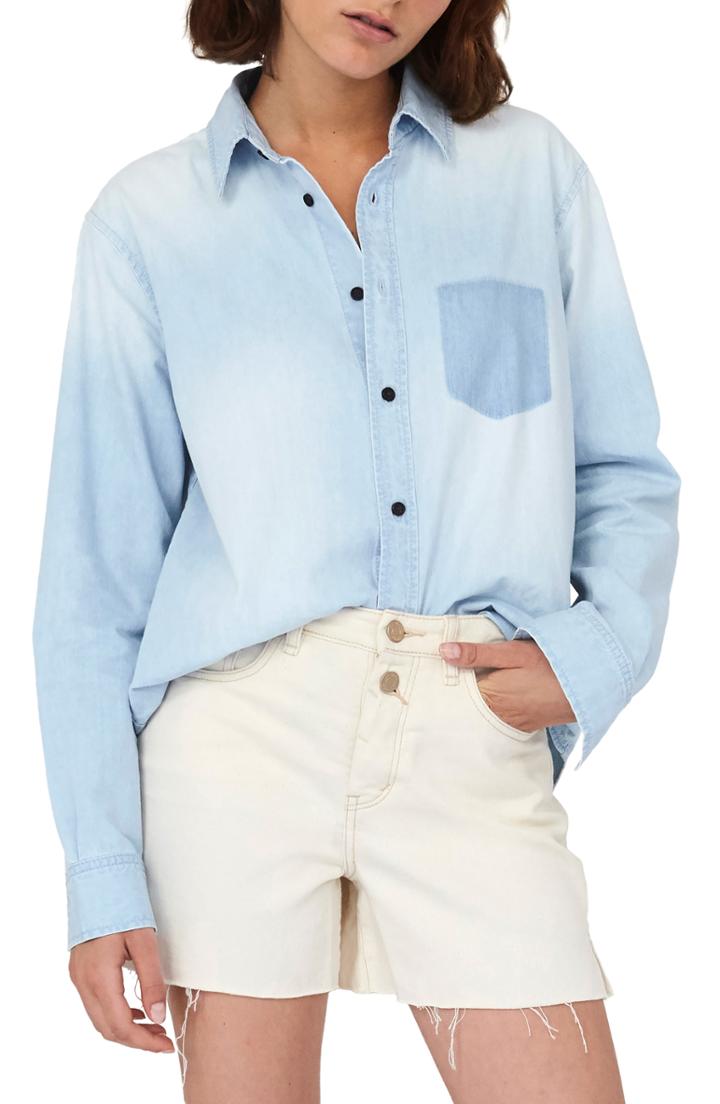 Women's La Vie Rebecca Taylor Embroidered Poplin Shirt - White