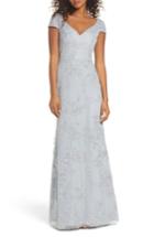 Women's Hayley Paige Occasions Beaded Trumpet Gown - Grey