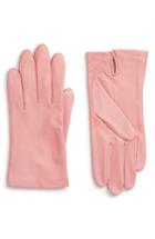 Women's Nordstrom Lambskin Leather Gloves - Pink