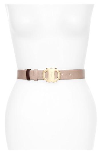 Women's Salvatore Ferragamo Reversible Calfskin Leather Belt - Cheek/ Deep Bordeaux