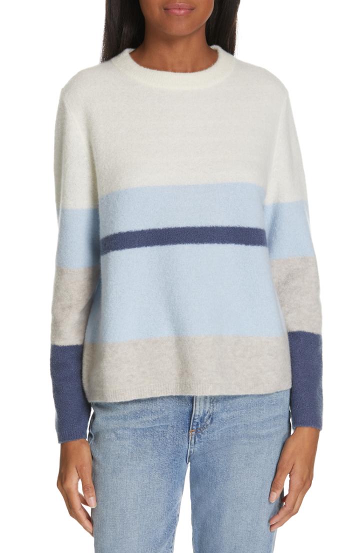 Women's Nordstrom Signature Cashmere Blend Boucle Sweater - Ivory