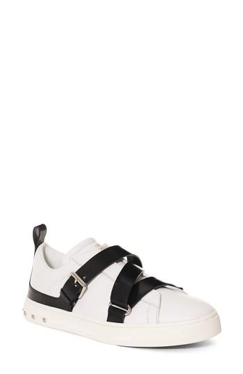 Women's Valentino Garavani Rockstud Strappy Sneaker Us / 37eu - White