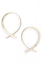 Women's Lana Jewelry Small Frontal Upside Down Hoop Earrings
