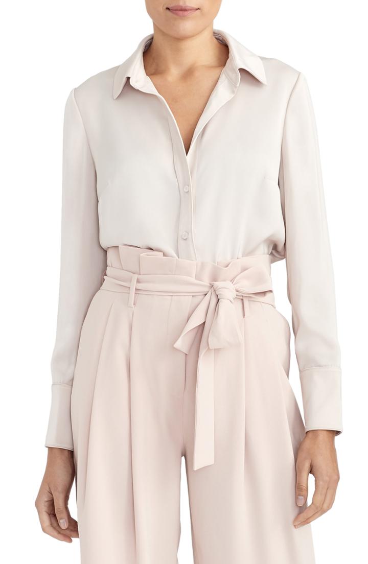Women's Rachel Roy Collection Satin Blouse - Pink