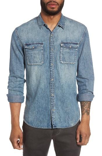 Men's John Varvatos Star Usa Denim Western Shirt