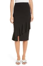 Women's Tracy Reese Three-vent Skirt, Size - Black