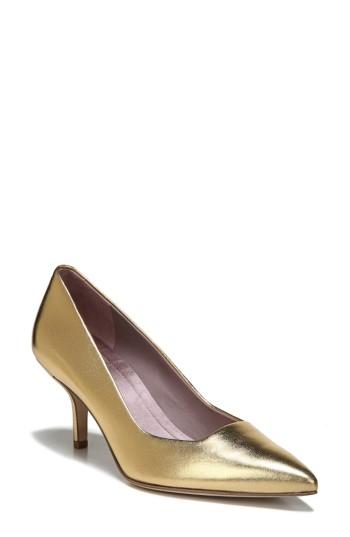Women's Diane Von Furstenberg Meina Pointy Toe Pump .5 M - Metallic