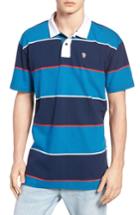 Men's Tommy Jeans Block Stripe Rugby Polo - Blue