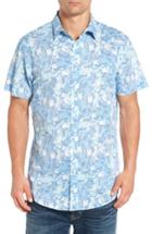 Men's Rodd & Gunn Makarora Regular Fit Print Sport Shirt - Blue