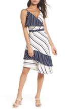 Women's Chelsea28 Mix Stripe Asymmetrical Dress - White