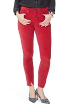 Women's Nydj Ami Twisted Seam Split Ankle Skinny Jeans - Red
