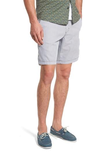 Men's 1901 Ballard Slim Fit Seersucker Shorts - Blue