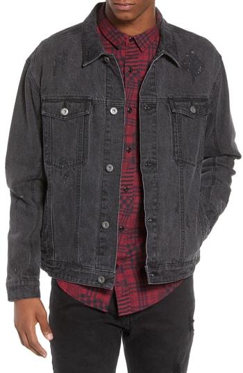 Men's Zanerobe Snitch Denim Jacket - Black