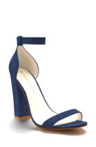 Women's Shoes Of Prey Ankle Strap Sandal .5 B - Blue