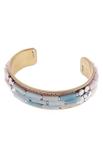 Women's Nakamol Design Amazonite & Strawberry Quartz Cuff Bracelet
