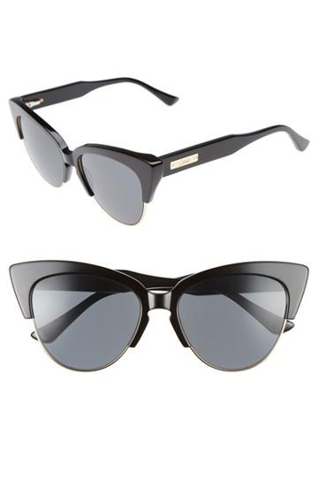 Women's Sonix Dafni 56mm Gradient Cat Eye Sunglasses - Black Solid/ Black
