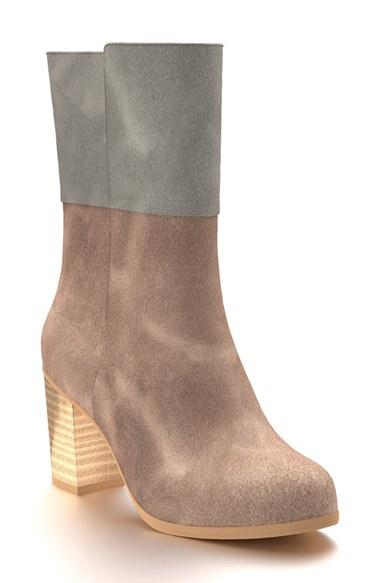 Women's Shoes Of Prey Block Heel Boot A - Brown