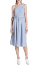 Women's A.l.c. Cabrera Stripe One-shoulder Dress - Blue