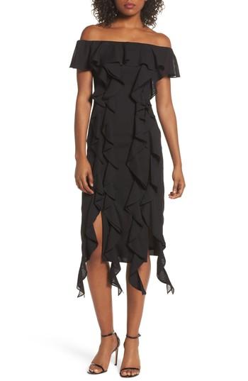 Women's C/meo Collective Dream State Off The Shoulder Sheath Dress - Black