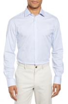 Men's John Varvatos Star Usa Slim Fit Check Dress Shirt R - Blue