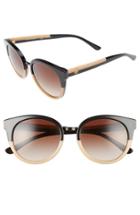 Women's Tory Burch 'phantos' 53mm Retro Sunglasses - Beige Black